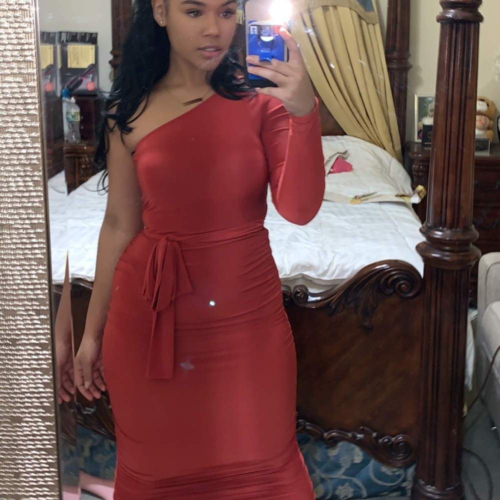 Rust Dress - image 3